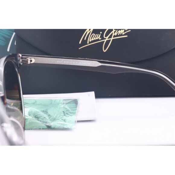 Maui Jim Mehana MJ 866-10 Tortoise Oval Sunglasses Brown polarized Lenses 55mm main image 4